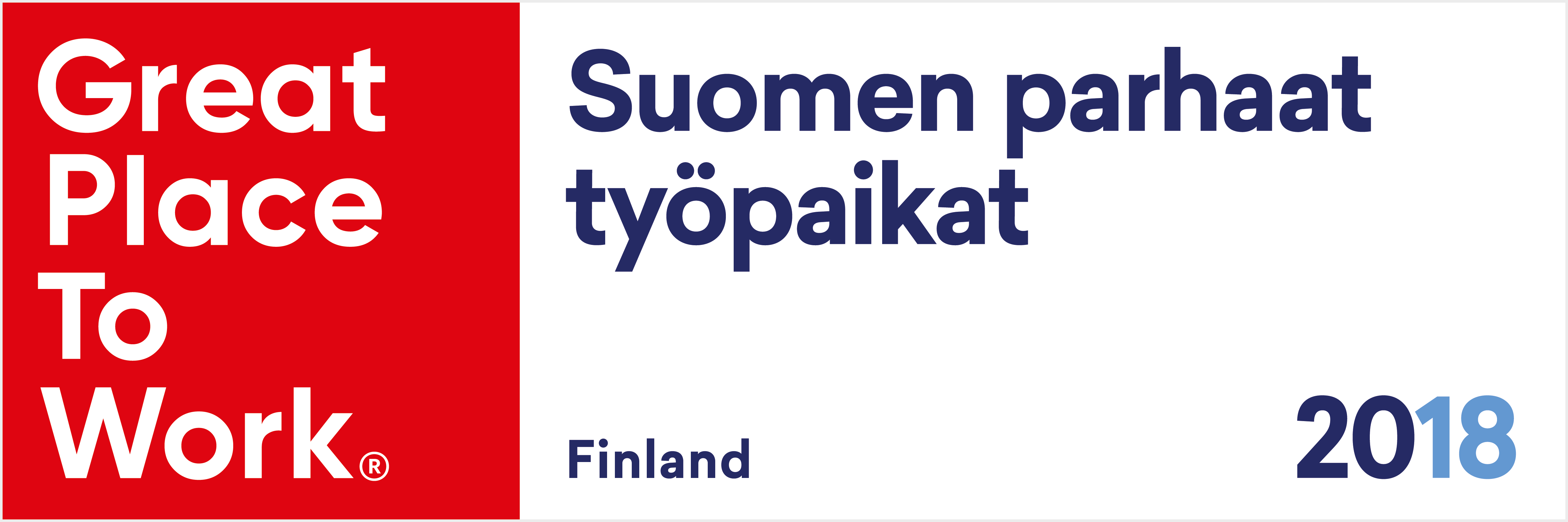 Great Place To Work Suomi 2018